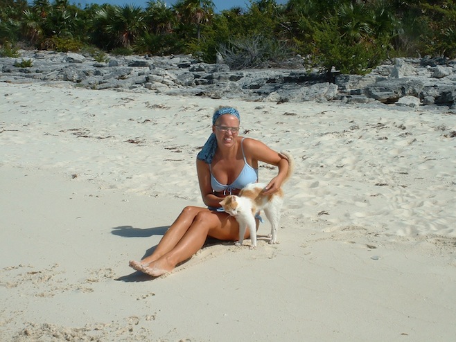 Ali with a Cat